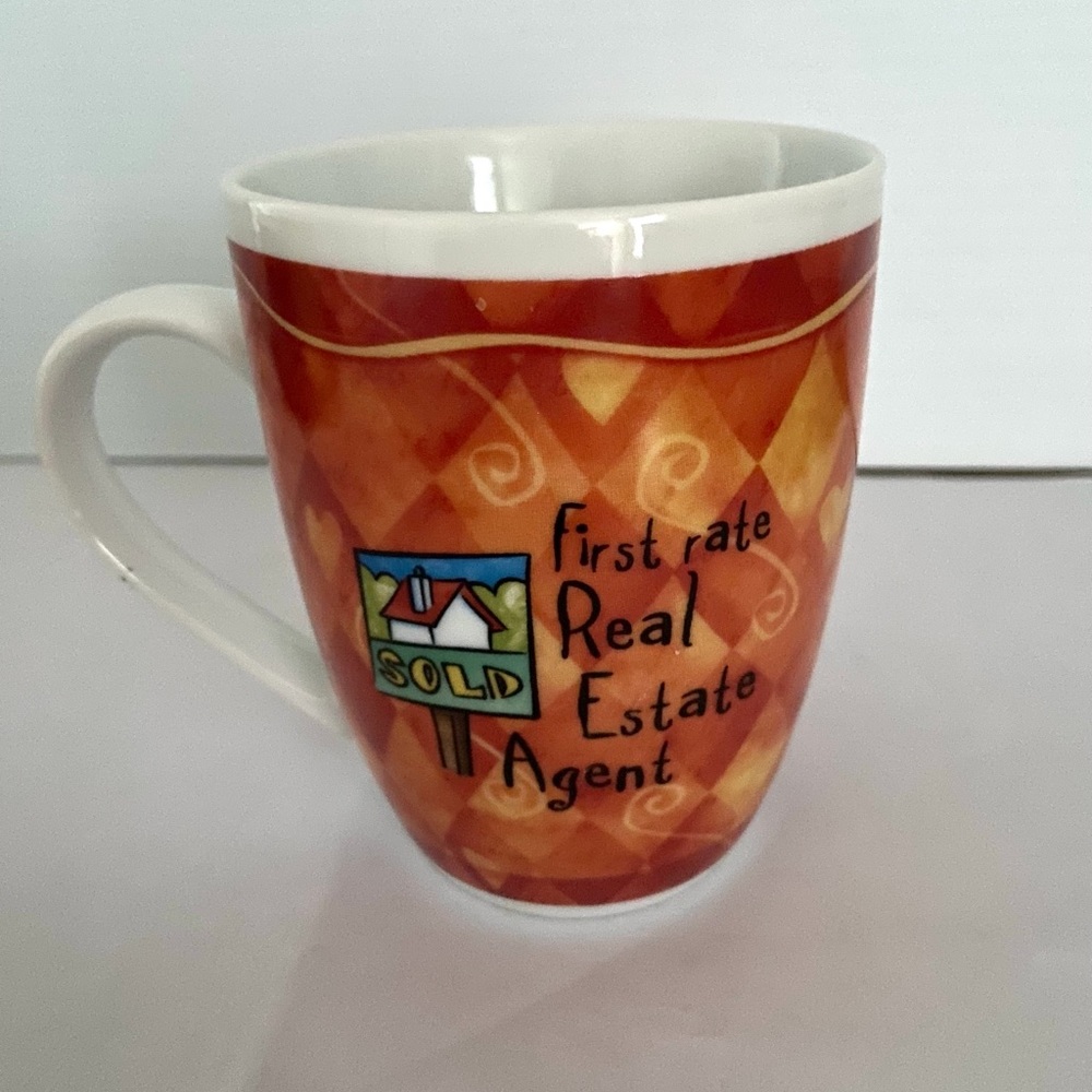 REAL ESTATE Vintage Porcelain CoffeeCup/Mug